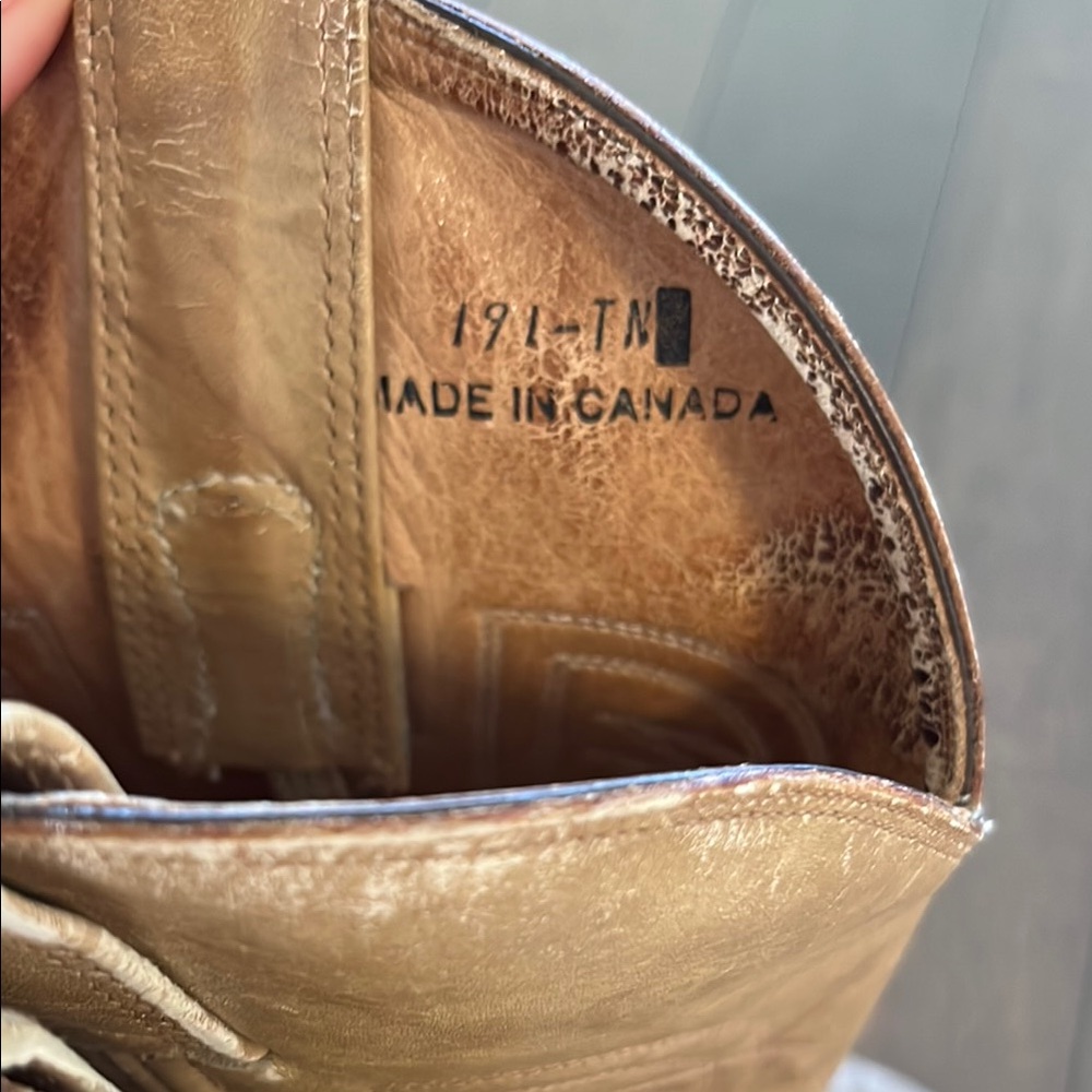 Beige Cowboy Boots - Picture 6 of 14